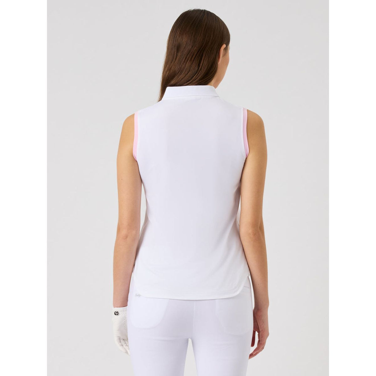 WOMEN'S SLEEVELESS ARGYLE DAILY POLO