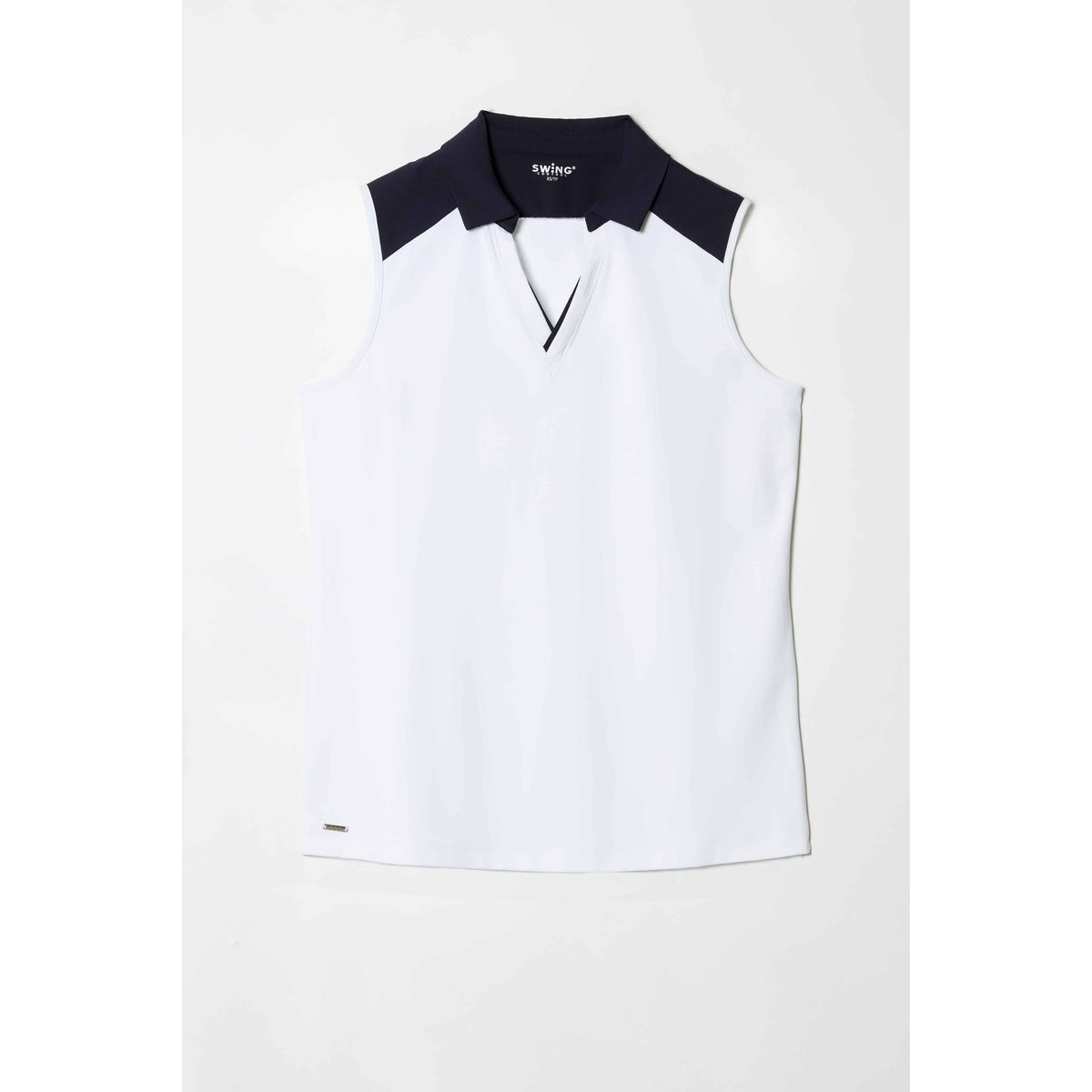 SWING CONTROL SLEEVELESS POLO WITH CONTRAST