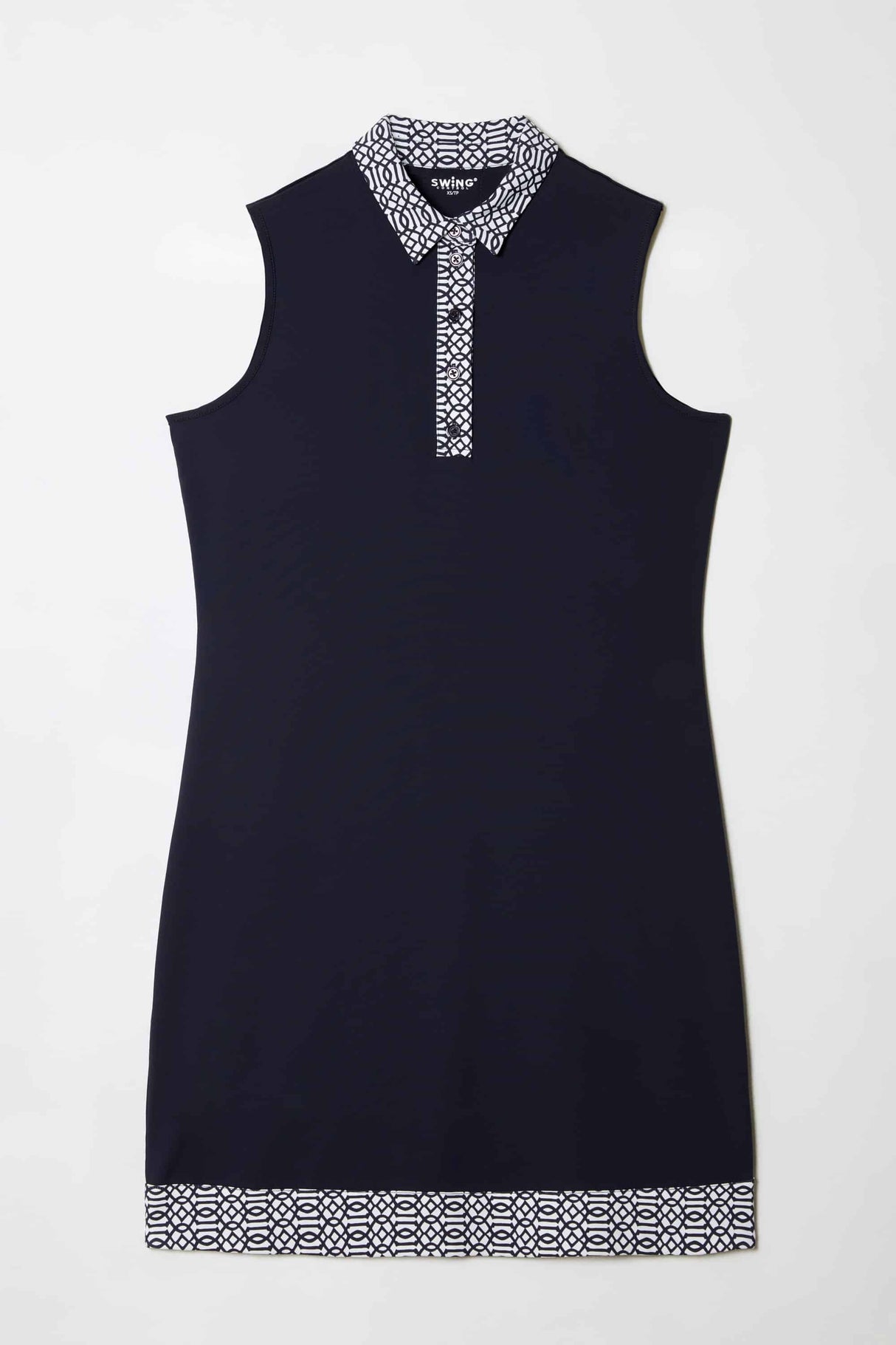 SLEEVELESS SWING CONTROL NECK DRESS