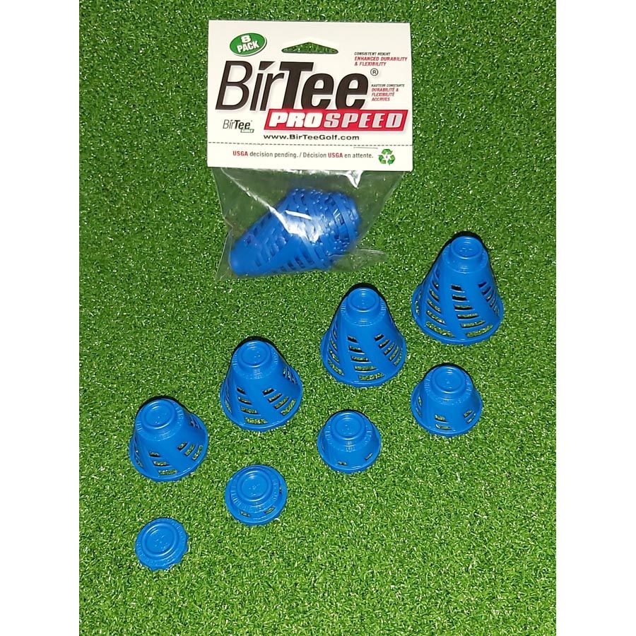 BirTee Pro Speed Pack 8 Tees Golf Tailles Variées Pour Entraînement