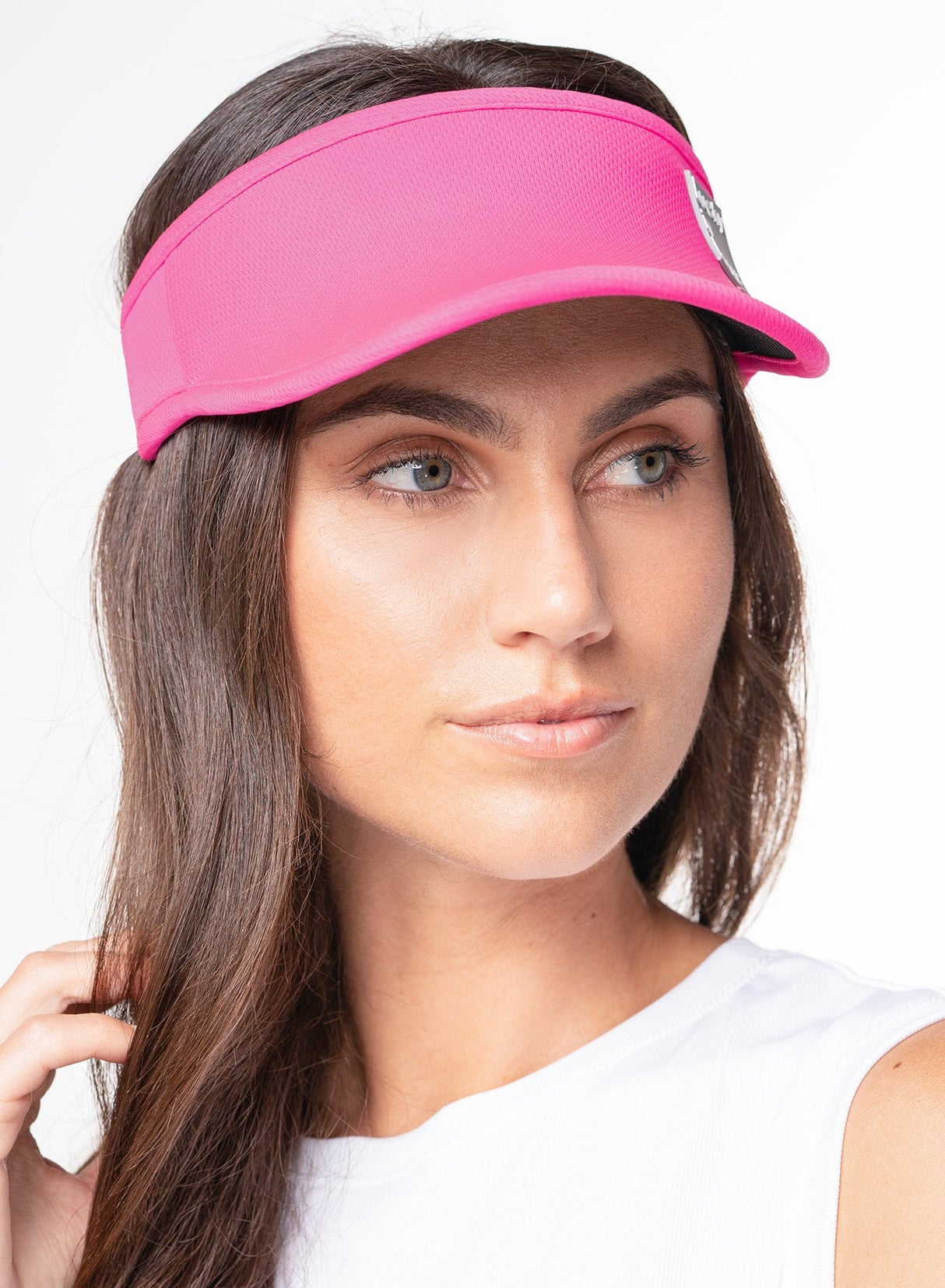 LUCKY IN LOVE LOGO STRETCH VISOR