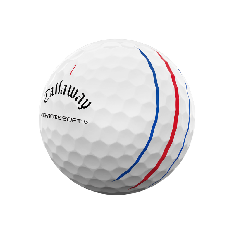 Callaway Chrome Soft 24 Balle Blanche Triple Track Pour Contrôle