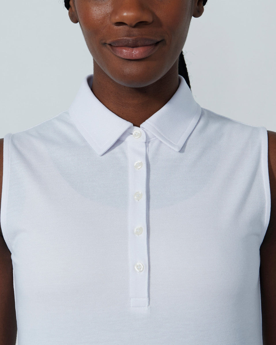 WOMEN'S SLEEVELESS POLO DAILY FAIRWAY