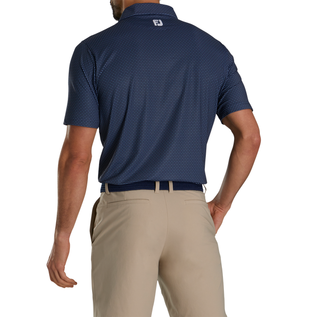 FOOTJOY DOT GEO PRINT LISLE MEN’S POLO SHIRT