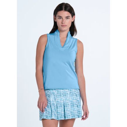 POLO LUCKY IN LOVE SANS MANCHES PLEATED PLACKET