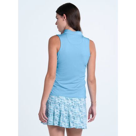 POLO LUCKY IN LOVE SANS MANCHES PLEATED PLACKET