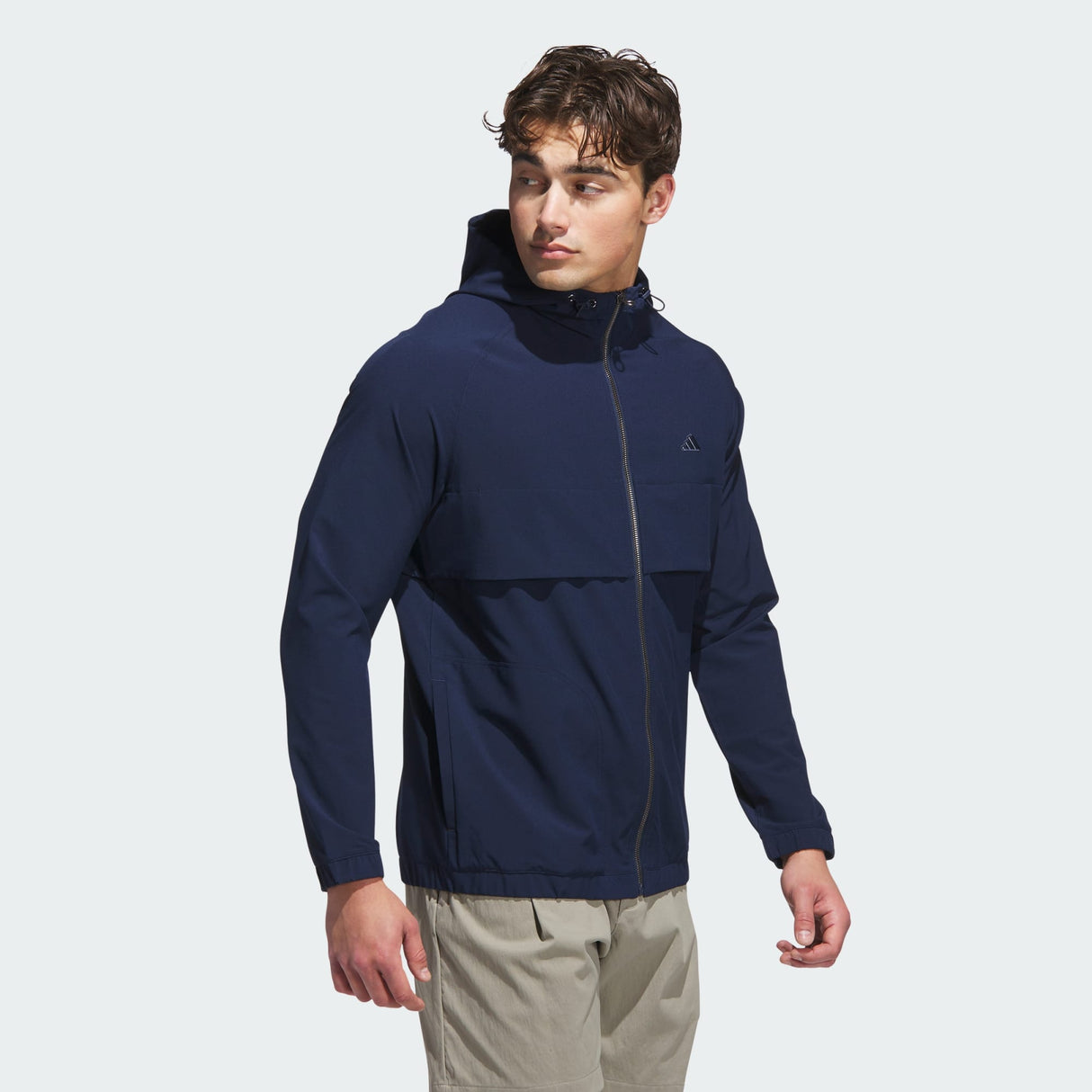 ADIDAS GO TO FULL ZIP WINDBREAKER MEN’S COAT