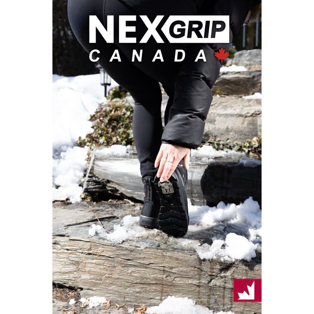 Bottes Randonnée Montagne Femme NexGrip Ice Maeva Crampons Rétractables Semelle Antidérapante 200 g Thinsulate
