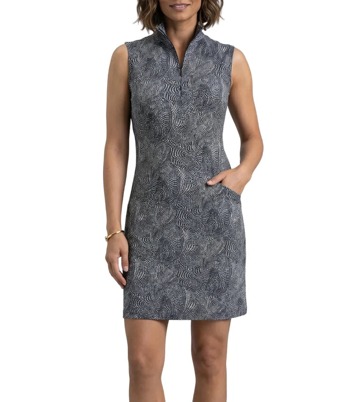 ROBE IBKUL MANCHES COURTES ZIP