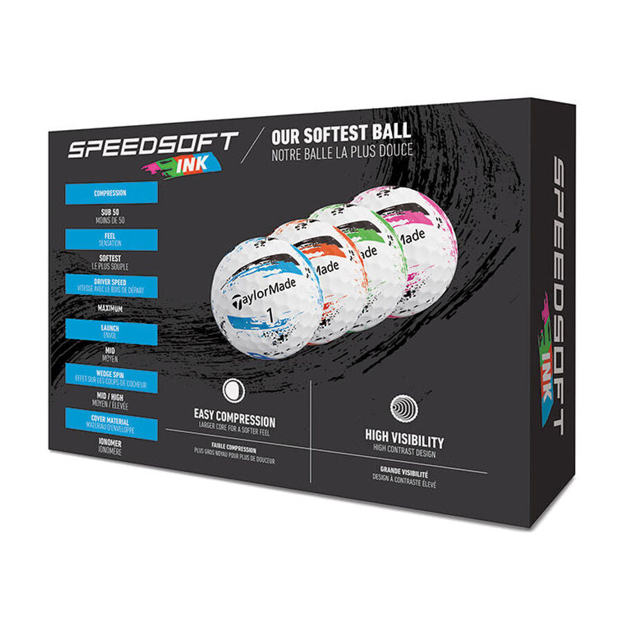 TAYLORMADE SPEEDSOFT INK TM24 MULTI BALL