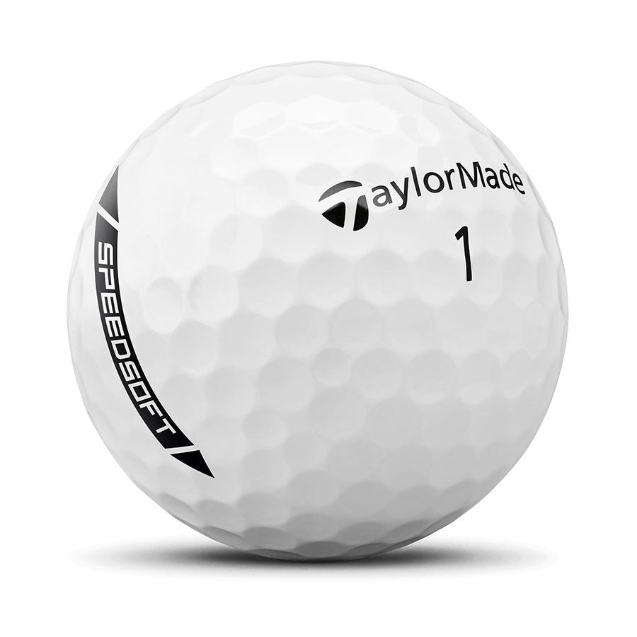 TaylorMade SpeedSoft TM24 Balle de Golf Blanc PWRCORE Toucher Doux