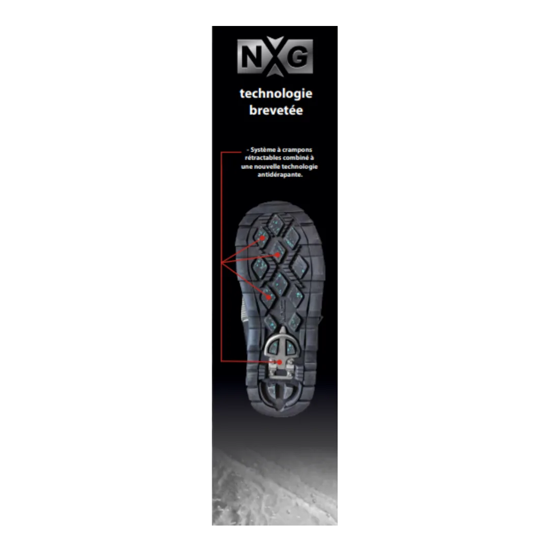 NexGrip Couvre Botte Ice Haven Isolés Avec Crampons Intégrés