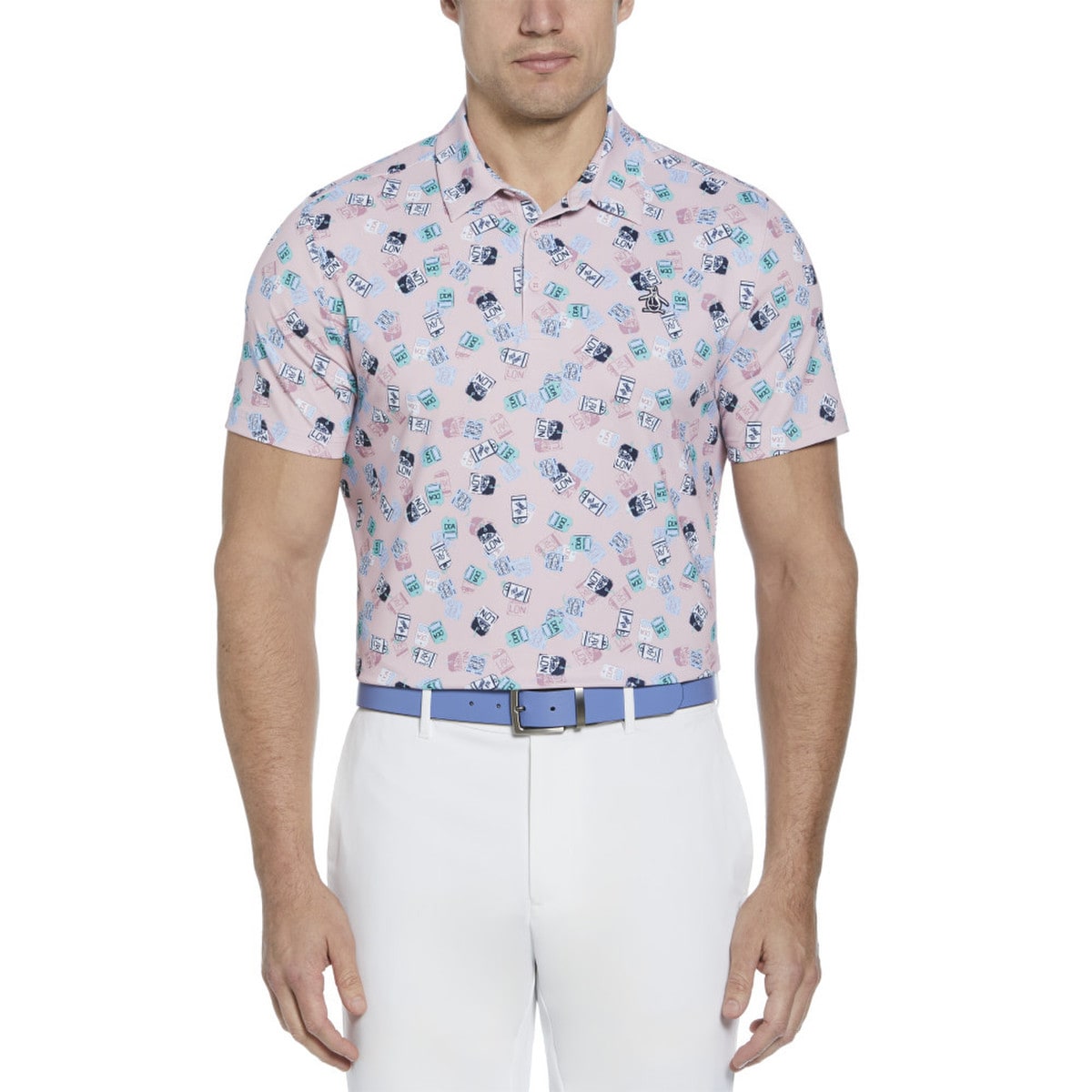 Original Penguin Polo Golf Pete's Travel Tags All-Over Print Stylish and Comfortable