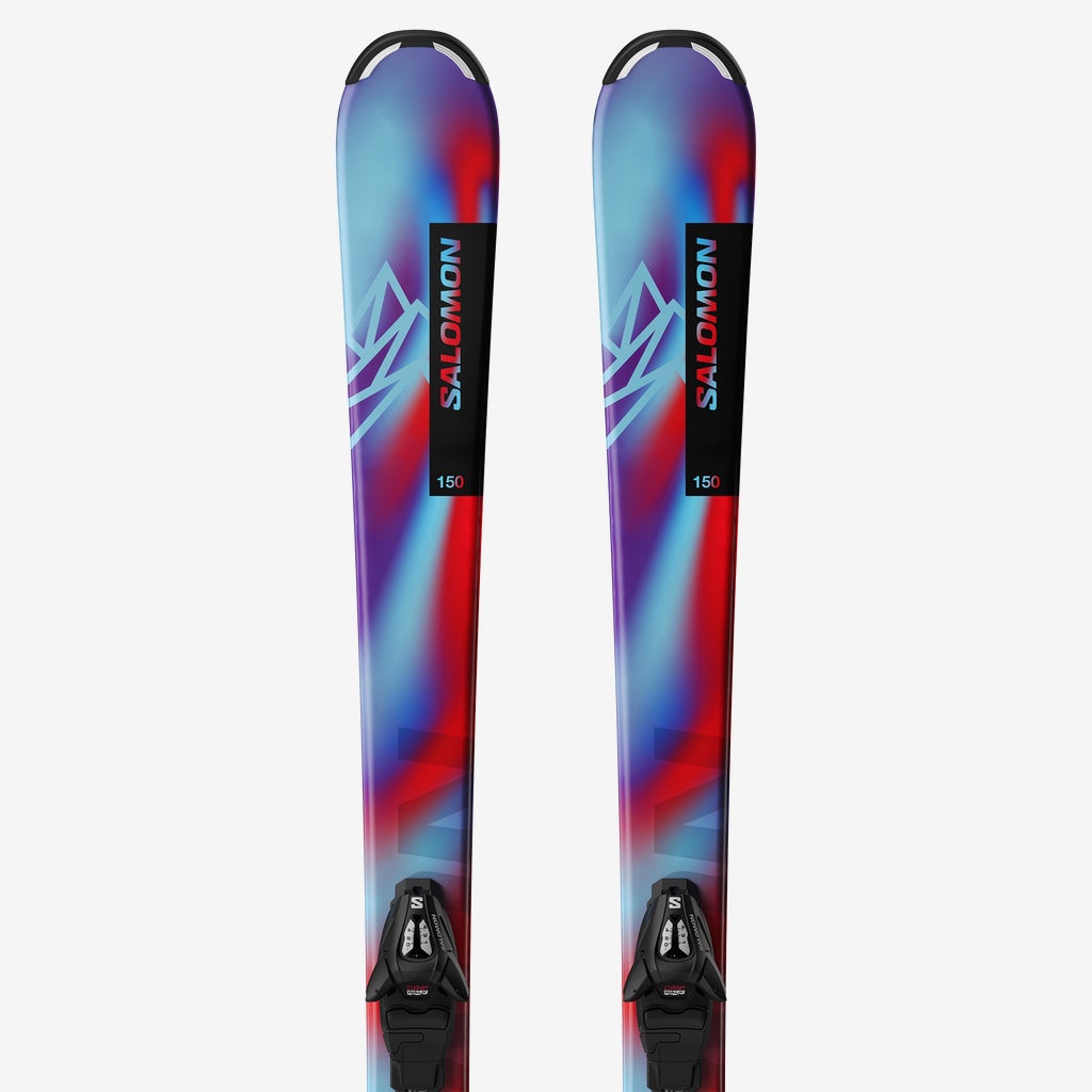Salomon Ski Twin Tips QST Spark Medium Junior Avec Fixations J2 Pour Enfants Initiation