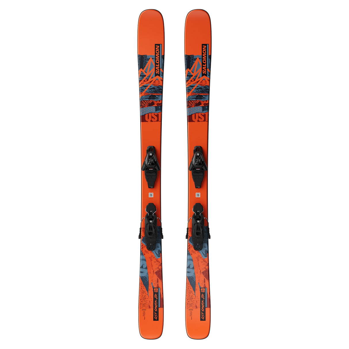 Salomon QST Spark Junior Twin Tips Medium Ski Avec Fixations L6 Pour Enfants Alliant Légereté Et Puissance