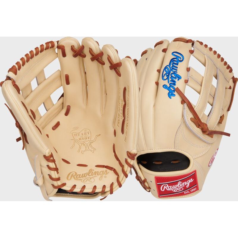 RAWLINGS HEART OF THE HIDE 12.75'' OUTFIELD GLOVE TAN/RED