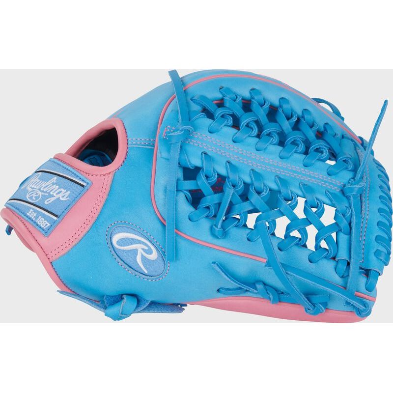 RAWLINGS HEART OF THE HIDE 12.75'' OUTFIELD GLOVE BLUE/PINK