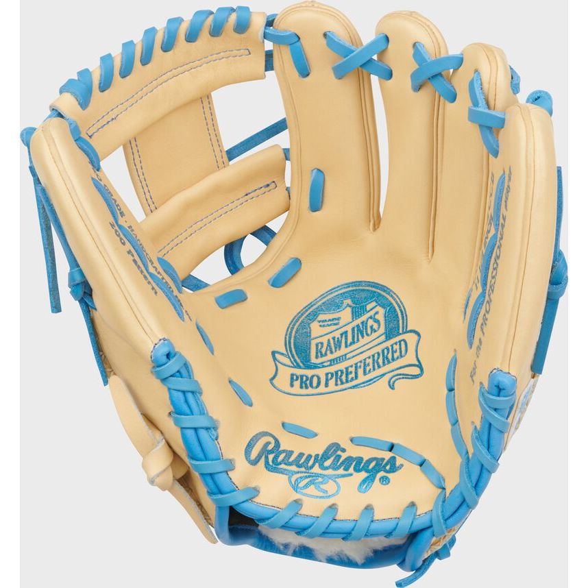 RAWLINGS PRO PREFERRED 11.5'' INFIELD BASEBALL GLOVE TAN/BLUE