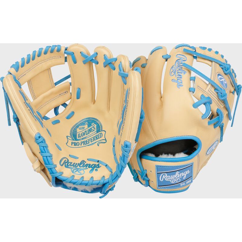RAWLINGS PRO PREFERRED 11.5'' INFIELD BASEBALL GLOVE TAN/BLUE