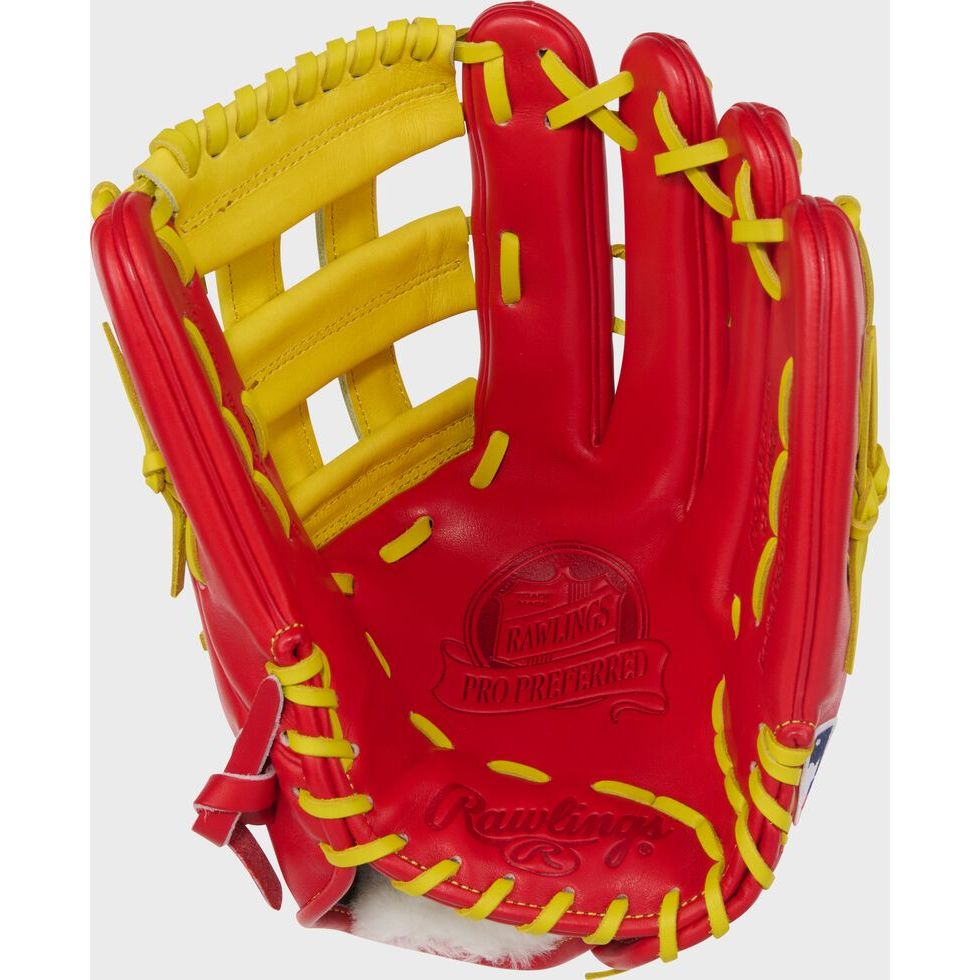 RAWLINGS PRO PREFERRED 12.75'' OUTFIELD BASEBALL GLOVE RED