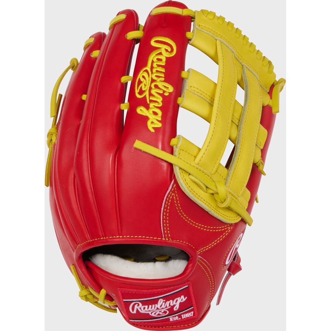 RAWLINGS PRO PREFERRED 12.75'' OUTFIELD BASEBALL GLOVE RED