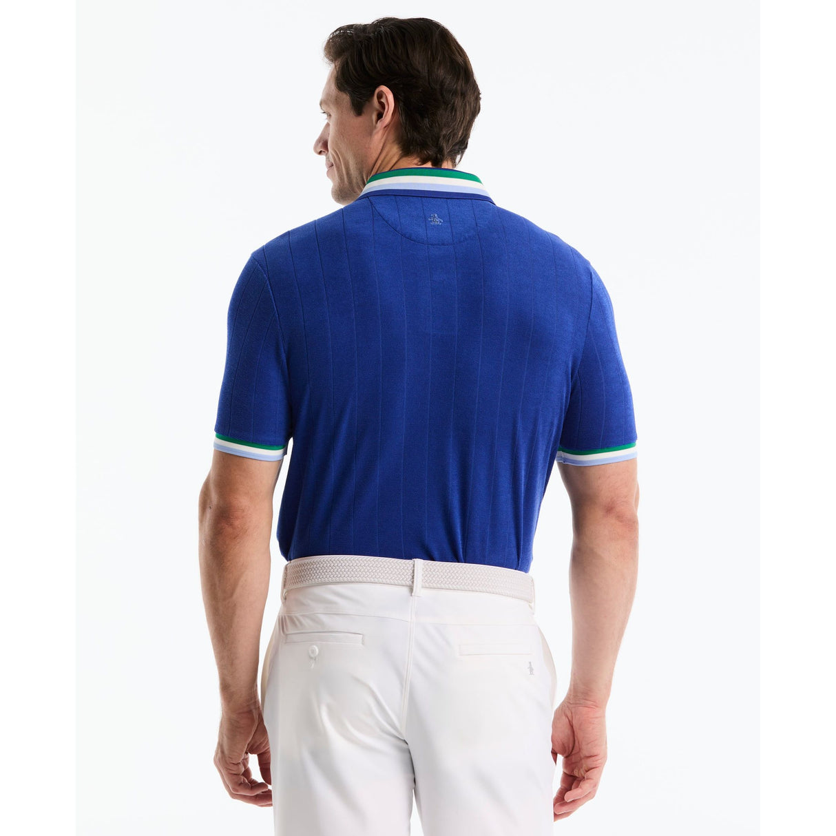 POLO PENGUIN PERFORMANCE RIBBED BLOCKING TERRY GOLF POLO