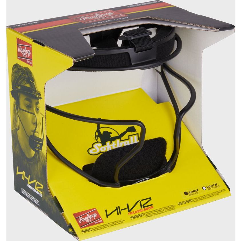MASQUE DE CHAMP RAWLINGS HI-VIZ JR