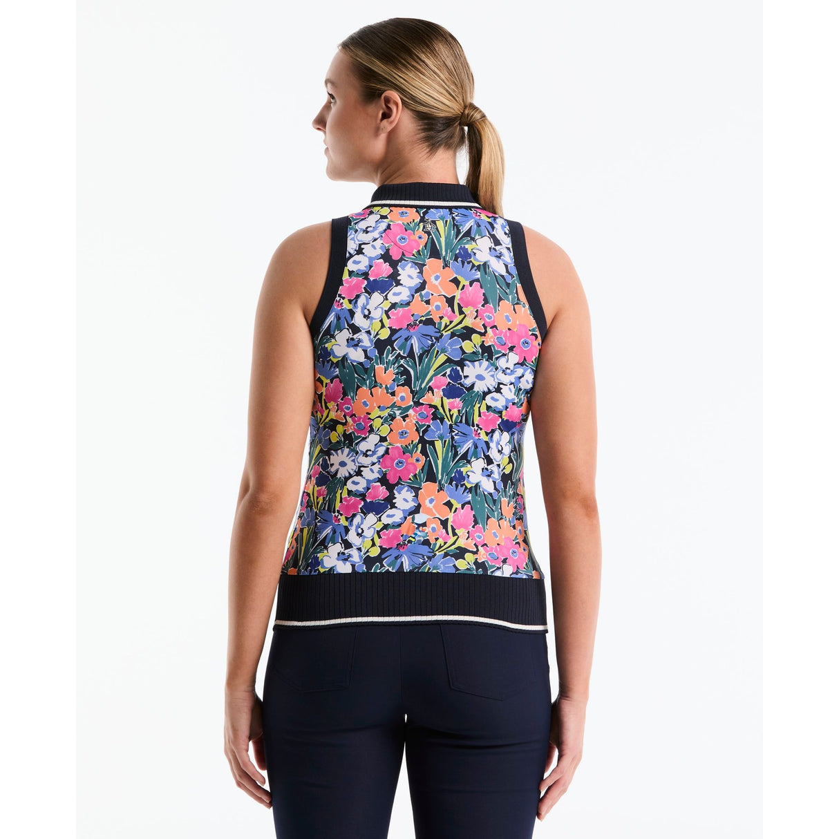 POLO PENGUIN WOMEN'S SKETCH FLORAL SLEEVELESS FEMME
