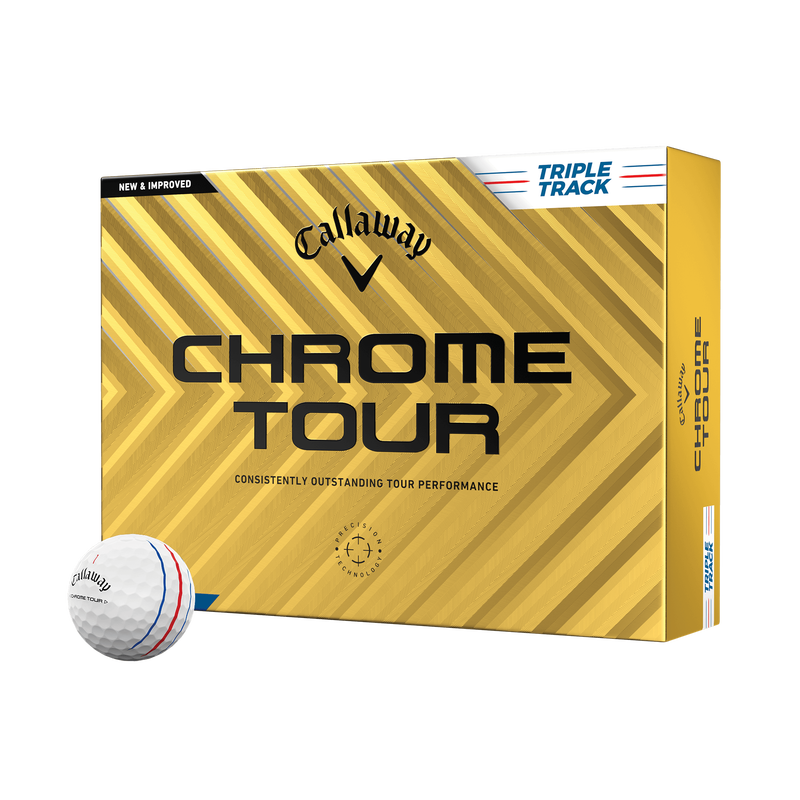 Callaway Chrome Tour 24 Blanche Triple Track Balle de Golf Elite