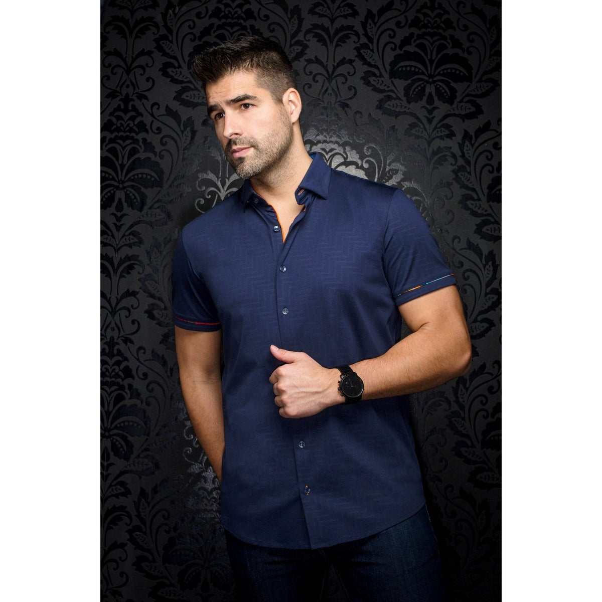 DIVENERE BLACK SHORT SLEEVE SHIRT
