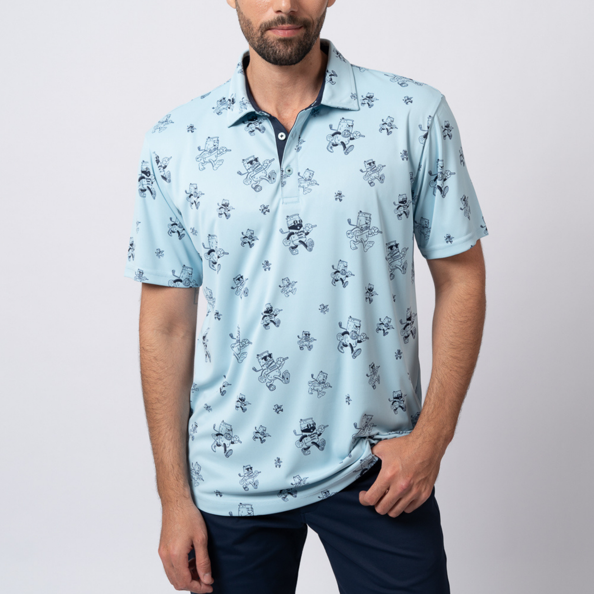 Polo Golf Swannies Bill Performance Coupe Confort Pour Parcours