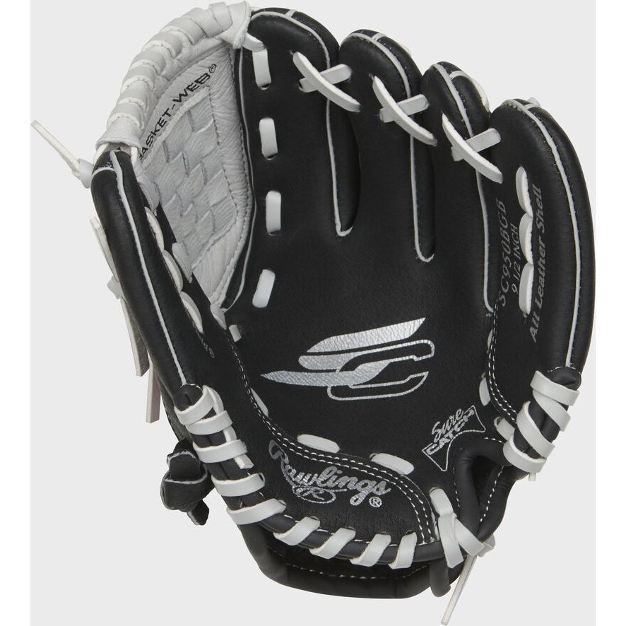 Rawlings Sure Catch Youth Baseball Glove 9.5 In RHT Elegant