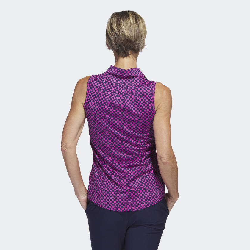 Adidas Ultimate 365 Polo Sans Manches Imprimé Pour Femme Élégant