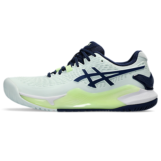 Asics Gel Resolution 9 Femme Dynawall Stabilite Amorti Pour Sport