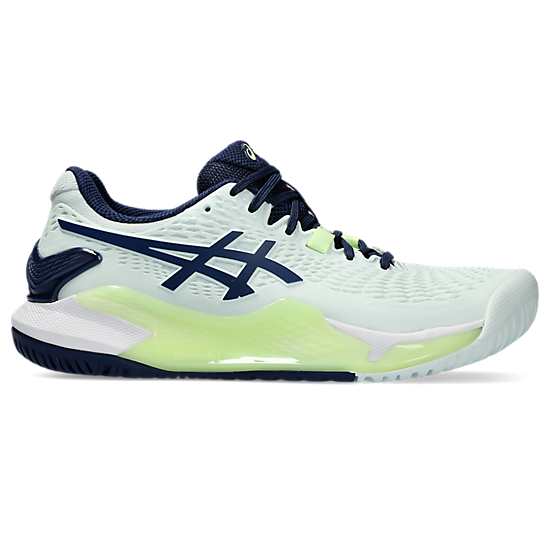 Asics Gel Resolution 9 Femme Dynawall Stabilite Amorti Pour Sport