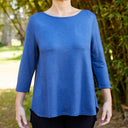 SWING V NECK 3/4 BAMBOO SWEATER