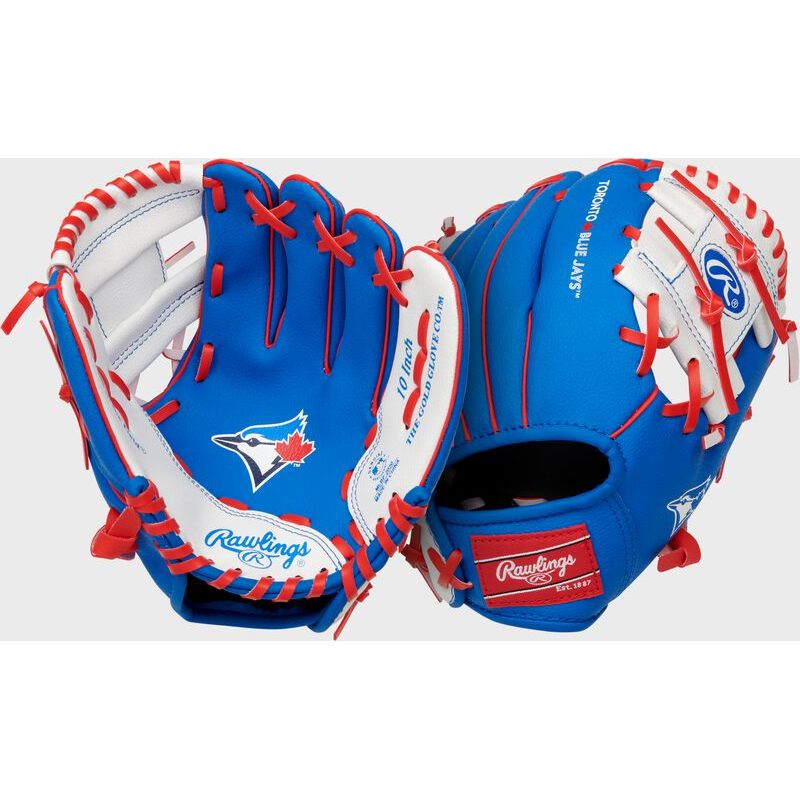 GANT BASEBALL RAWLINGS AVEC BALLE BLUE JAYS 9''