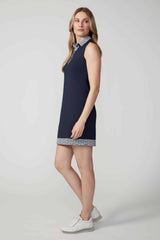 SLEEVELESS SWING CONTROL NECK DRESS