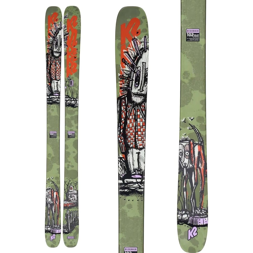 K2 Reckoner 102 Homme Flat Twin Tip Ski Performance et Maniabilité