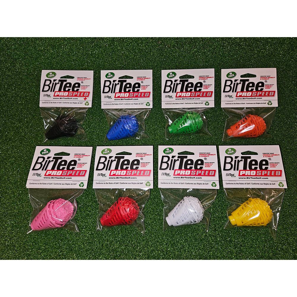 BirTee Pro Speed Pack 8 Tees Golf Tailles Variées Pour Entraînement