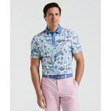 Original Penguin Polo Golf Imprimé Palm Springs All-Over Pour Parcours