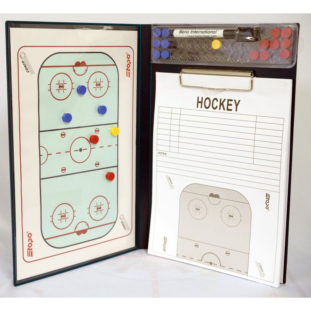 Topo Hockey 2-Panel Board 21.5x41 cm Front and alignment sheet