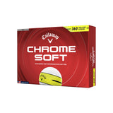 BALLE CALLAWAY CHROME SOFT 26  YELLOW STRIPE 360