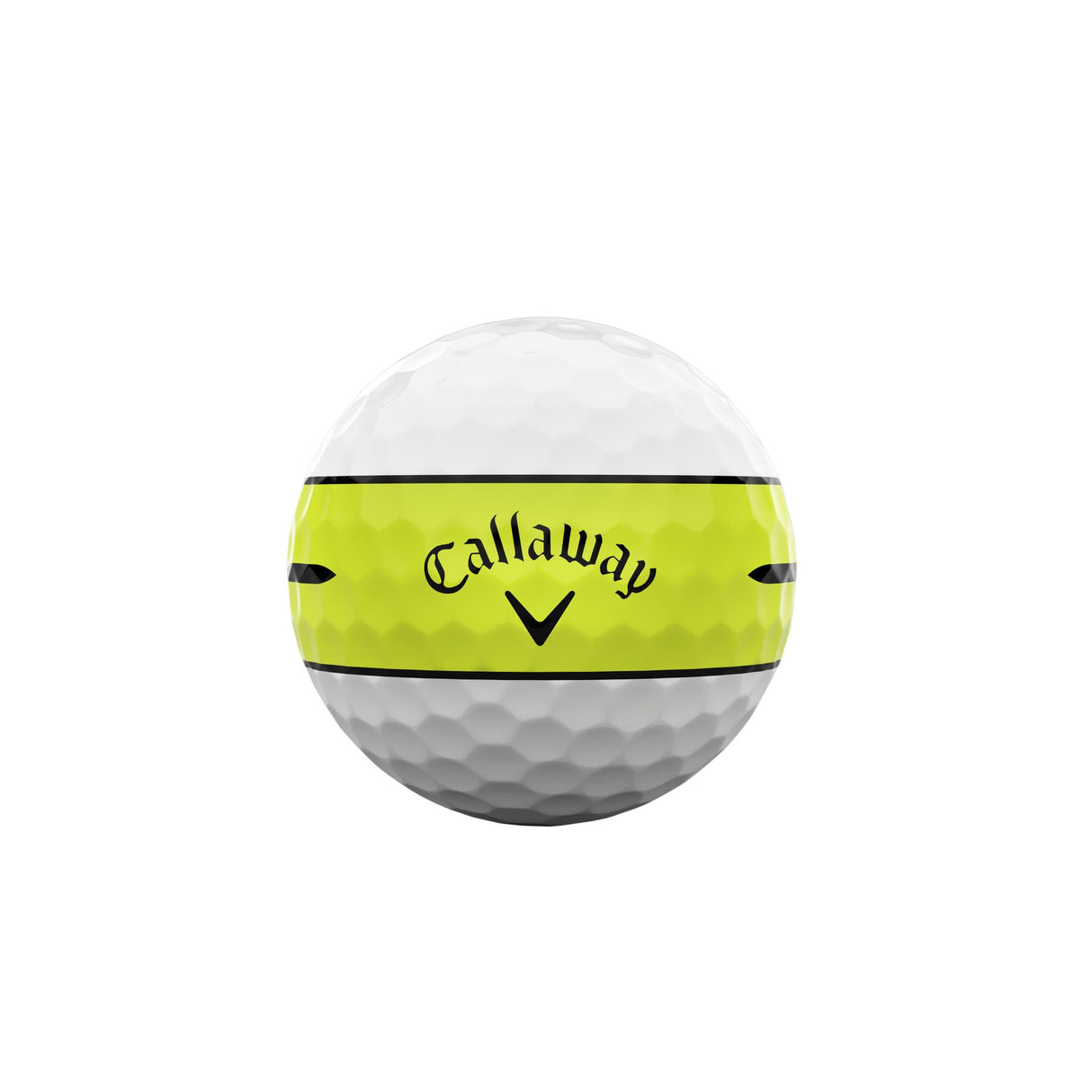BALLE CALLAWAY CHROME SOFT 26  YELLOW STRIPE 360