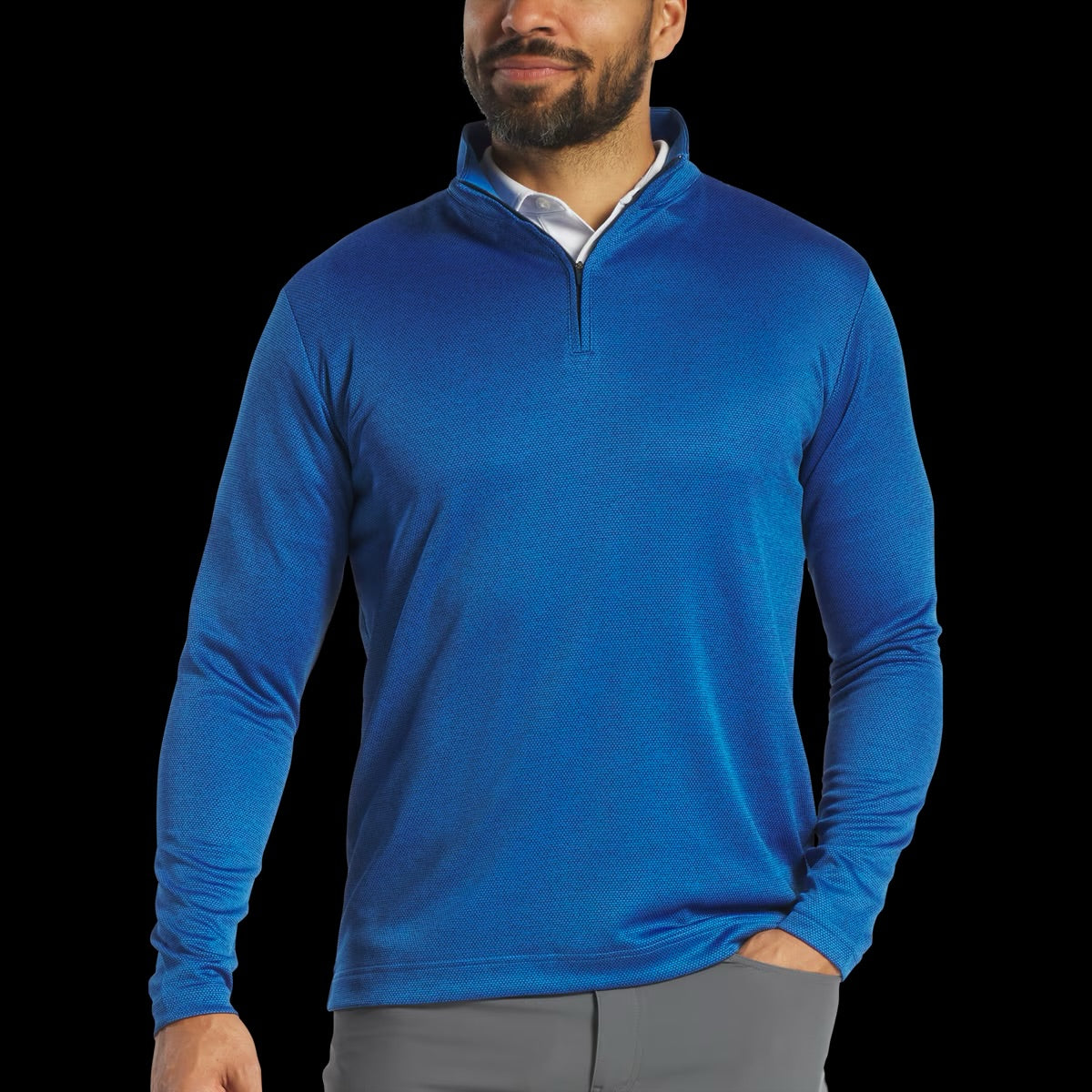 FOOTJOY SPACE DYE DOT MIDLAYER SWEATER