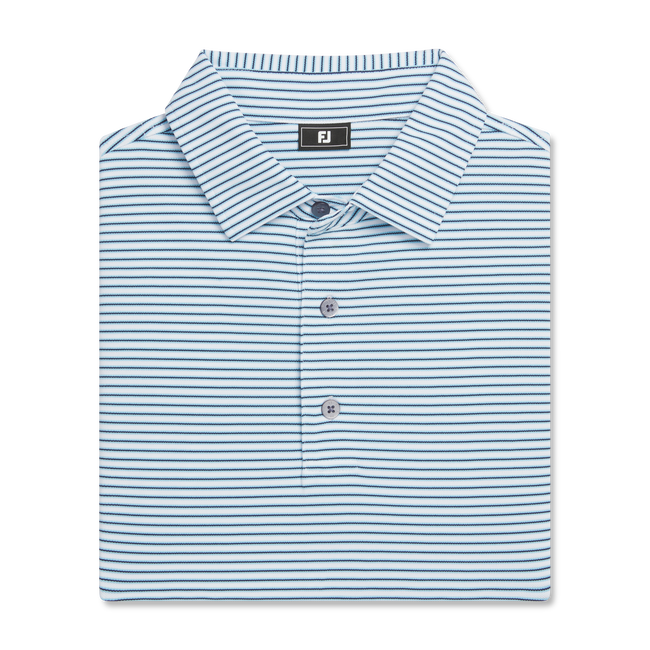 FOOTJOY HICKORY STRIPE PIQUE POLO SHIRT