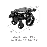 Chariot AXGLO Flip N Go Pro Chariot Pliant Breveté en 1 Étape