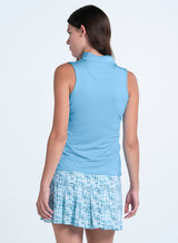 POLO LUCKY IN LOVE SANS MANCHES PLEATED PLACKET