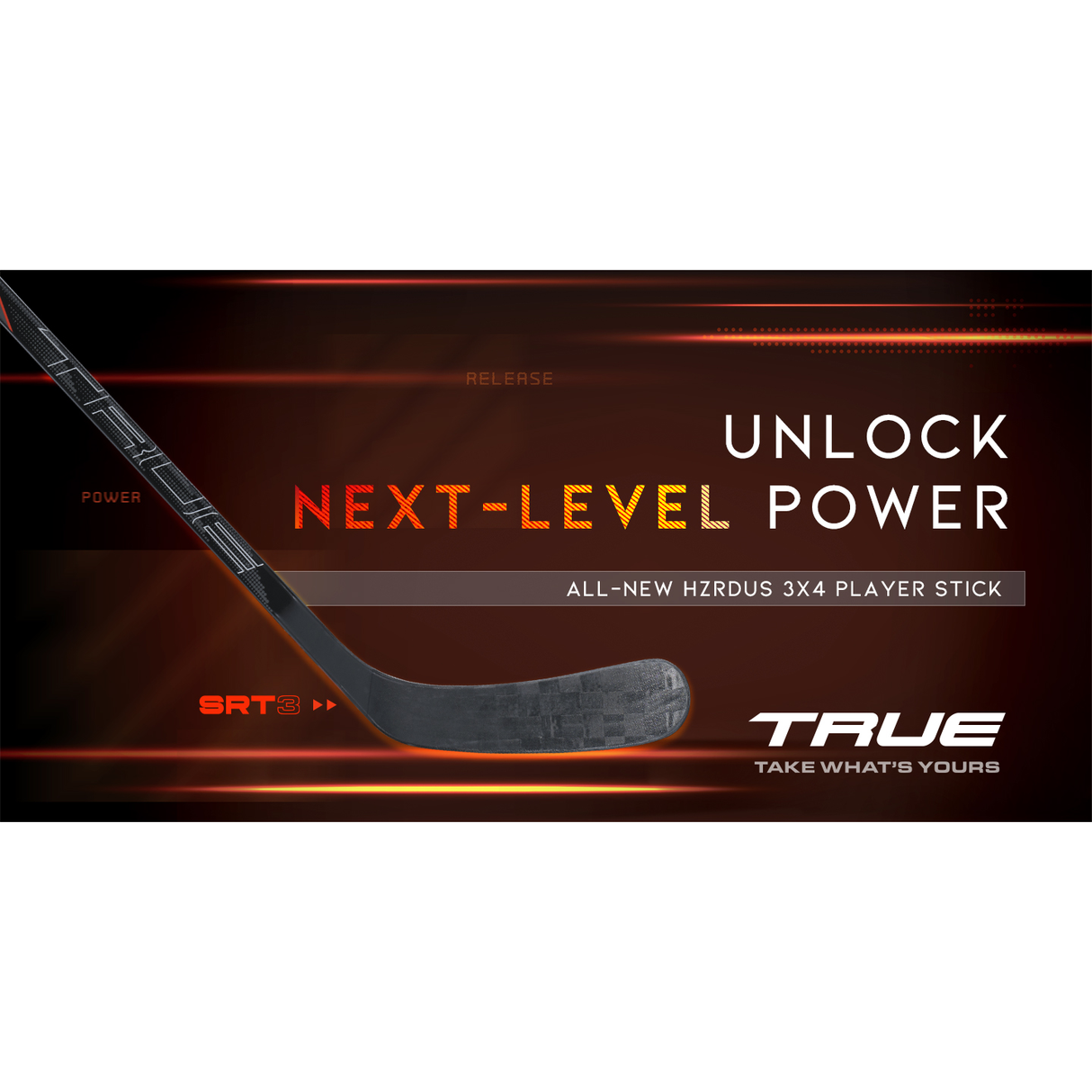 TRUE HZRDUS 3X4 Intermédiaire Bâton Hockey Elite 2024 OPS Performance