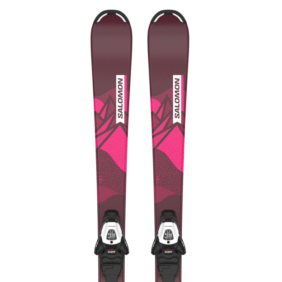 SKI SALOMON QST JR FILLE ET FIXATIONS L6